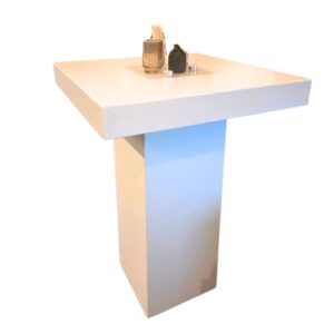 Witte LED statafel 1x1 meter
