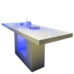 Witte LED statafel 2x1 meter