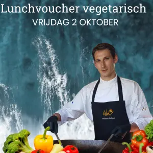 Vrijdag 2 oktober: Lunchvoucher inclusief warme gerechten - vegetarisch